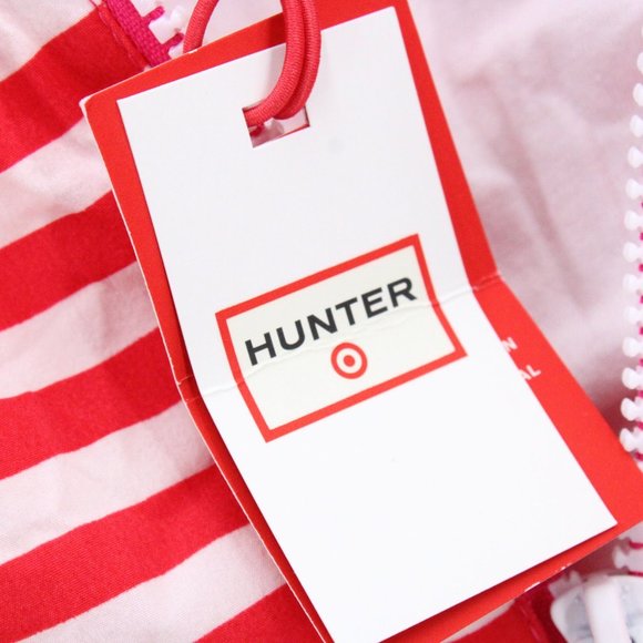 Hunter For Target Girls Striped Half-Zip Hooded Jacket Windbreaker S 6/6X NWT - Picture 6 of 10